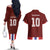 Custom Norway Football Couples Matching Off The Shoulder Long Sleeve Dress and Hawaiian Shirt Norwegian Stripes-Viking Style - Wonder Print Shop