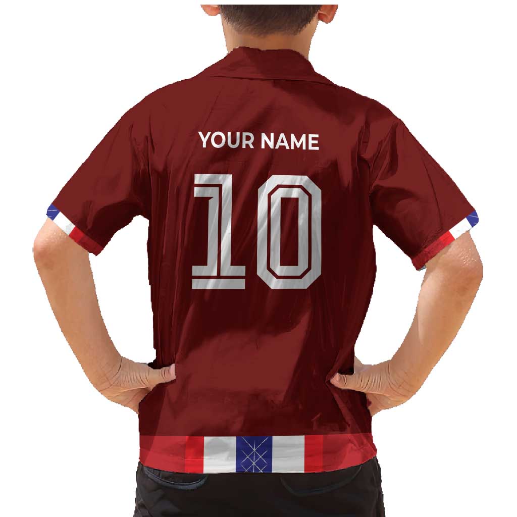 Custom Norway Football Family Matching Mermaid Dress and Hawaiian Shirt Norwegian Stripes-Viking Style - Wonder Print Shop