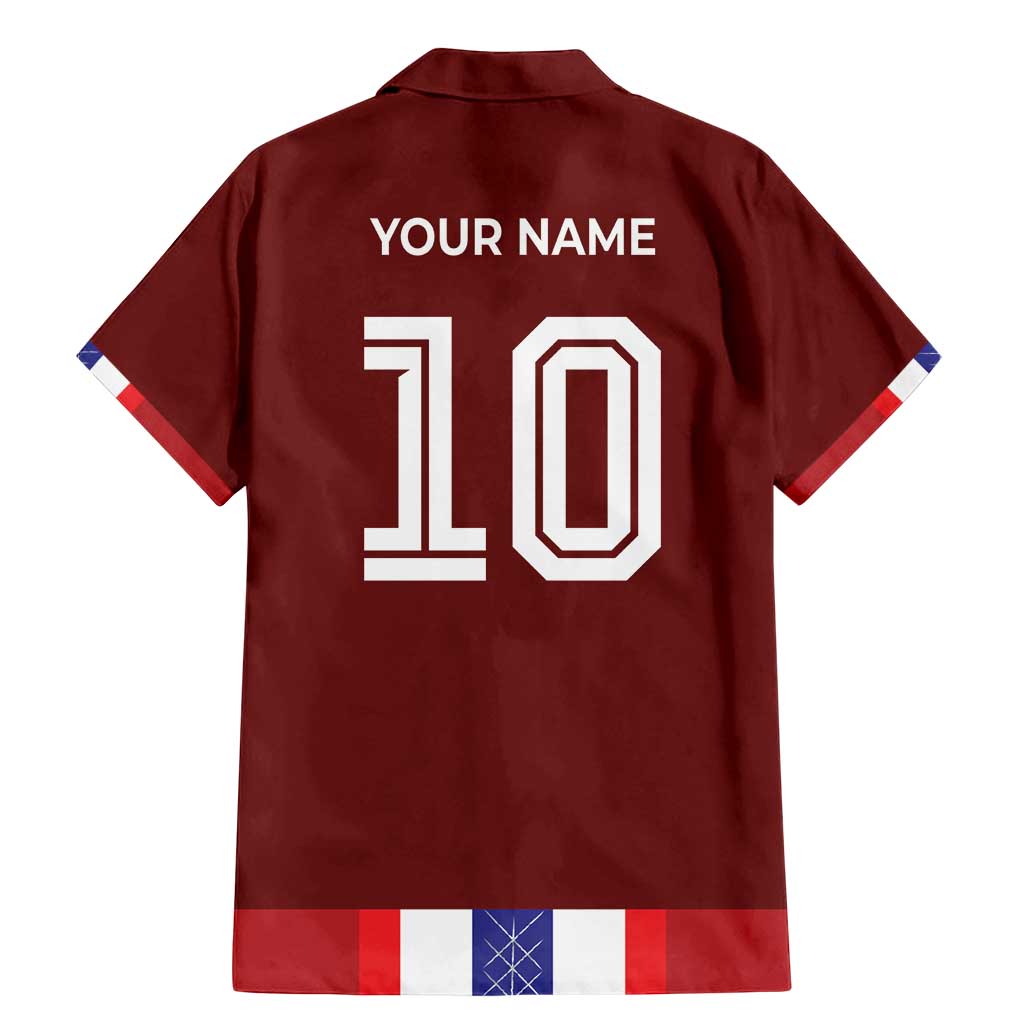 Custom Norway Football Family Matching Mermaid Dress and Hawaiian Shirt Norwegian Stripes-Viking Style - Wonder Print Shop