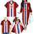 Custom Norway Football Family Matching Off The Shoulder Long Sleeve Dress and Hawaiian Shirt Norwegian Stripes-Viking Style - Wonder Print Shop