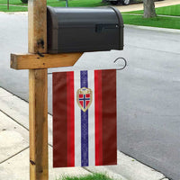 Norway Football Garden Flag Norwegian Stripes-Viking Style - Wonder Print Shop