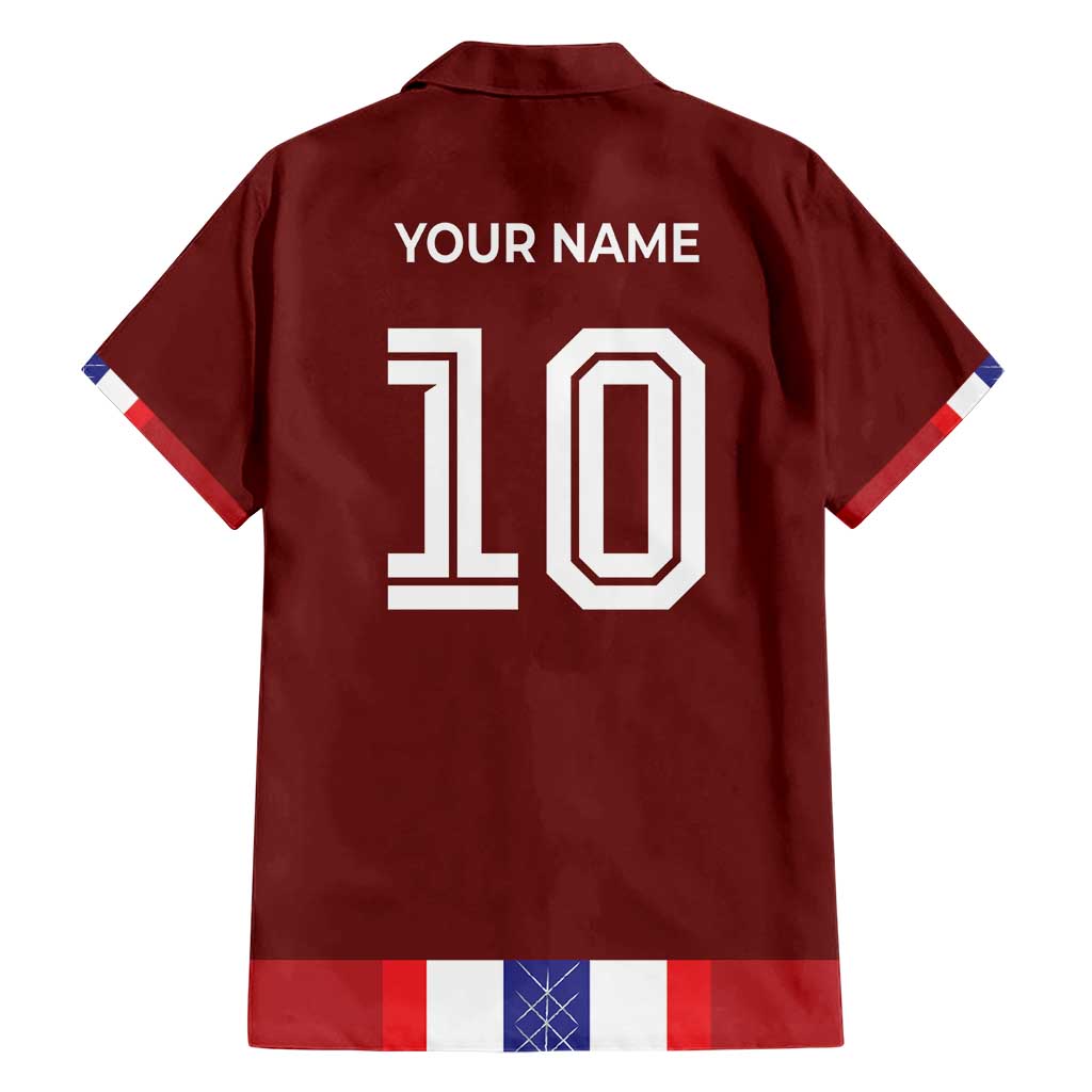 Custom Norway Football Hawaiian Shirt Norwegian Stripes-Viking Style - Wonder Print Shop