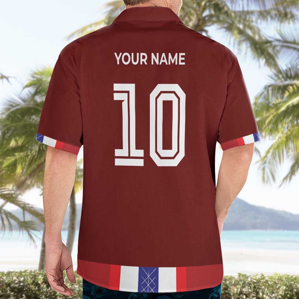 Custom Norway Football Hawaiian Shirt Norwegian Stripes-Viking Style - Wonder Print Shop