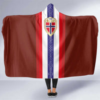 Norway Football Hooded Blanket Norwegian Stripes-Viking Style - Wonder Print Shop