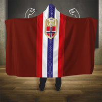 Norway Football Hooded Blanket Norwegian Stripes-Viking Style - Wonder Print Shop