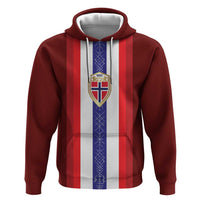 Custom Norway Football Hoodie Norwegian Stripes-Viking Style - Wonder Print Shop