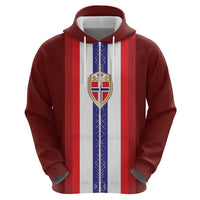 Custom Norway Football Hoodie Norwegian Stripes-Viking Style - Wonder Print Shop