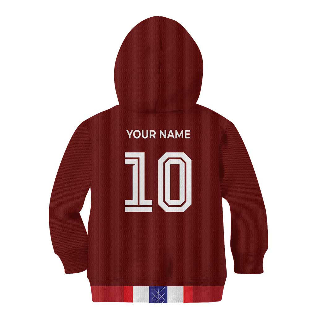 Custom Norway Football Kid Hoodie Norwegian Stripes-Viking Style - Wonder Print Shop