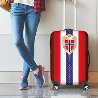 Norway Football Luggage Cover Norwegian Stripes-Viking Style - Wonder Print Shop