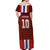 Custom Norway Football Off Shoulder Maxi Dress Norwegian Stripes-Viking Style - Wonder Print Shop