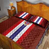 Norway Football Quilt Bed Set Norwegian Stripes-Viking Style - Wonder Print Shop