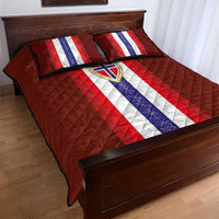 Norway Football Quilt Bed Set Norwegian Stripes-Viking Style - Wonder Print Shop