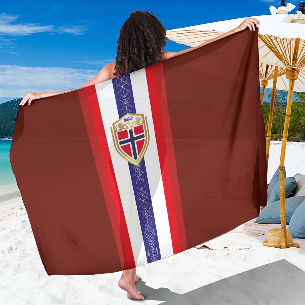 Norway Football Sarong Norwegian Stripes-Viking Style - Wonder Print Shop