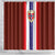 Norway Football Shower Curtain Norwegian Stripes-Viking Style - Wonder Print Shop
