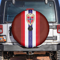 Norway Football Spare Tire Cover Norwegian Stripes-Viking Style - Wonder Print Shop