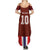 Custom Norway Football Summer Maxi Dress Norwegian Stripes-Viking Style - Wonder Print Shop