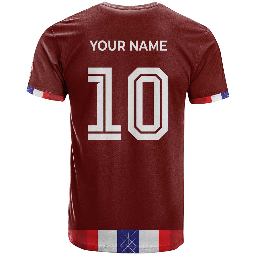 Custom Norway Football T Shirt Norwegian Stripes-Viking Style - Wonder Print Shop