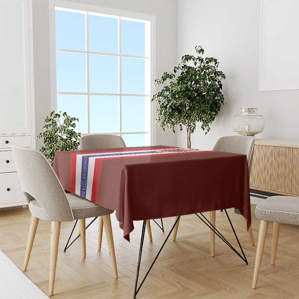 Norway Football Tablecloth Norwegian Stripes-Viking Style - Wonder Print Shop