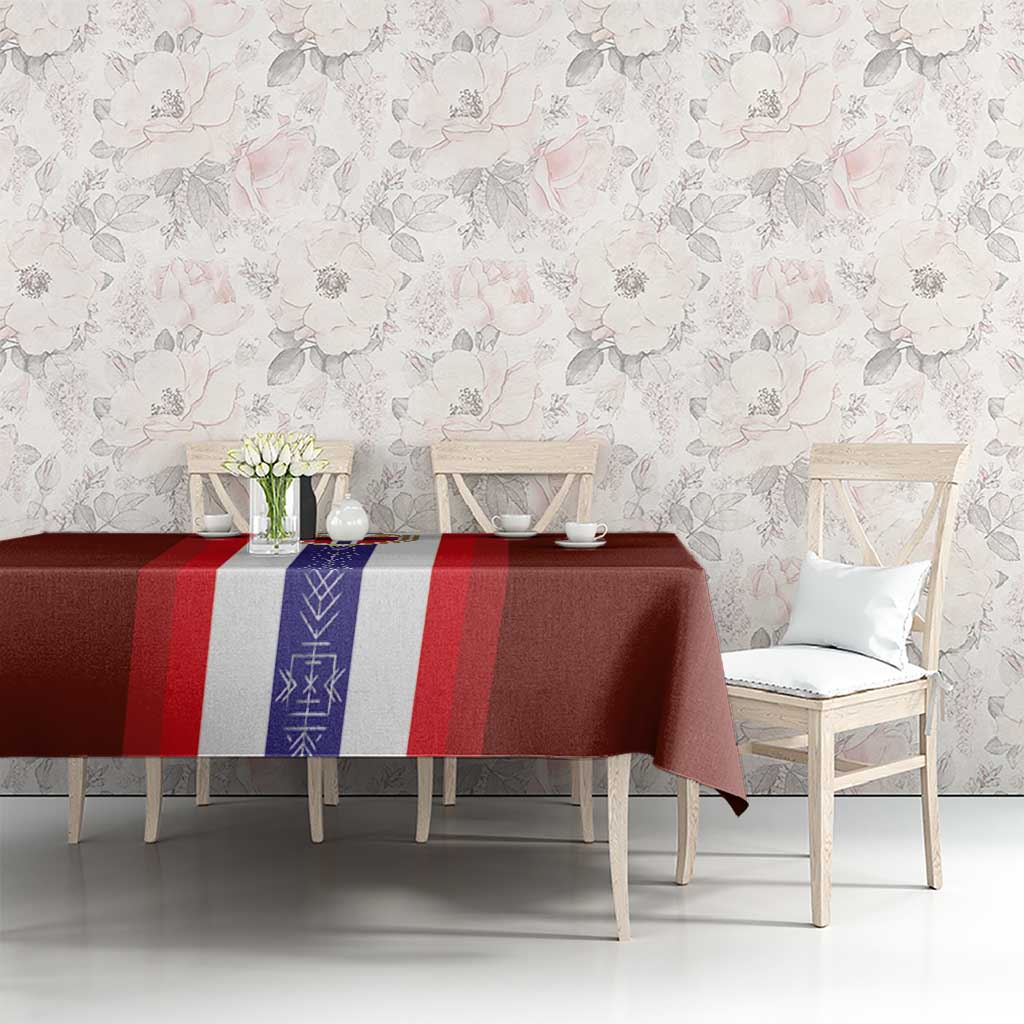 Norway Football Tablecloth Norwegian Stripes-Viking Style - Wonder Print Shop