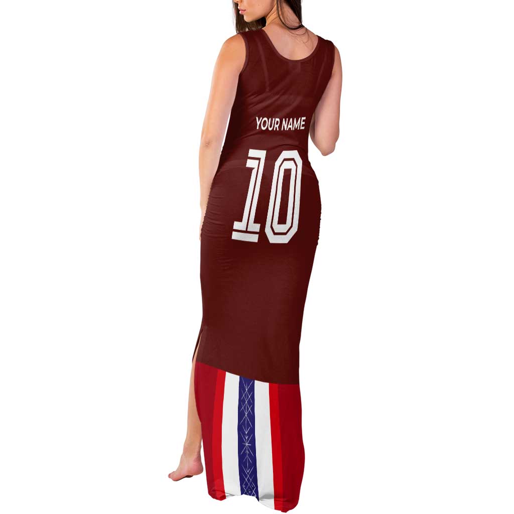 Custom Norway Football Tank Maxi Dress Norwegian Stripes-Viking Style - Wonder Print Shop