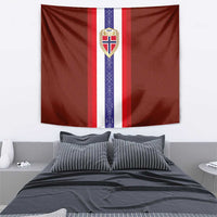 Norway Football Tapestry Norwegian Stripes-Viking Style - Wonder Print Shop