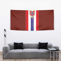 Norway Football Tapestry Norwegian Stripes-Viking Style - Wonder Print Shop