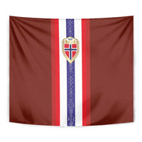 Norway Football Tapestry Norwegian Stripes-Viking Style - Wonder Print Shop
