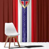 Norway Football Window Curtain Norwegian Stripes-Viking Style - Wonder Print Shop