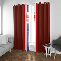 Norway Football Window Curtain Norwegian Stripes-Viking Style - Wonder Print Shop