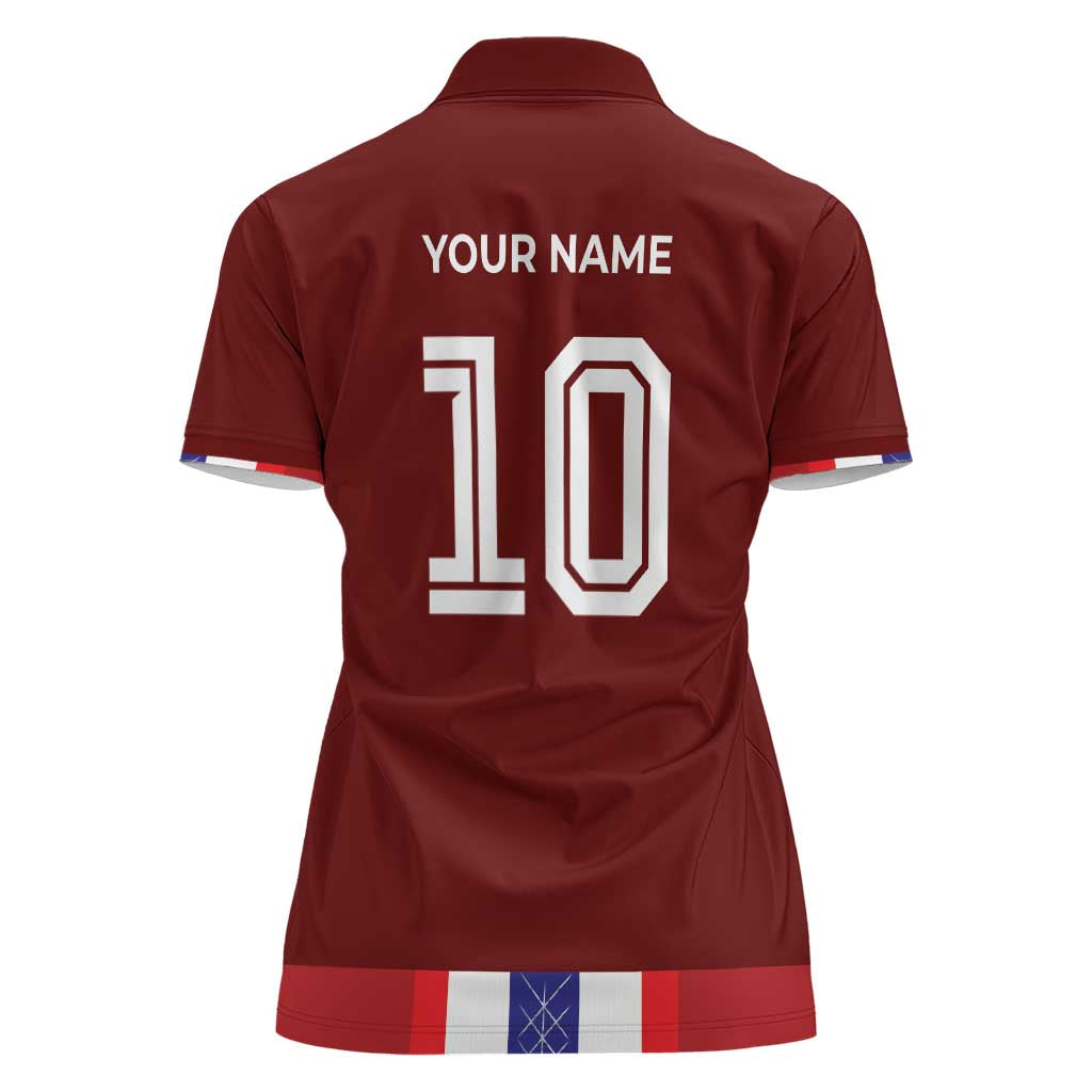 Custom Norway Football Women Polo Shirt Norwegian Stripes-Viking Style - Wonder Print Shop