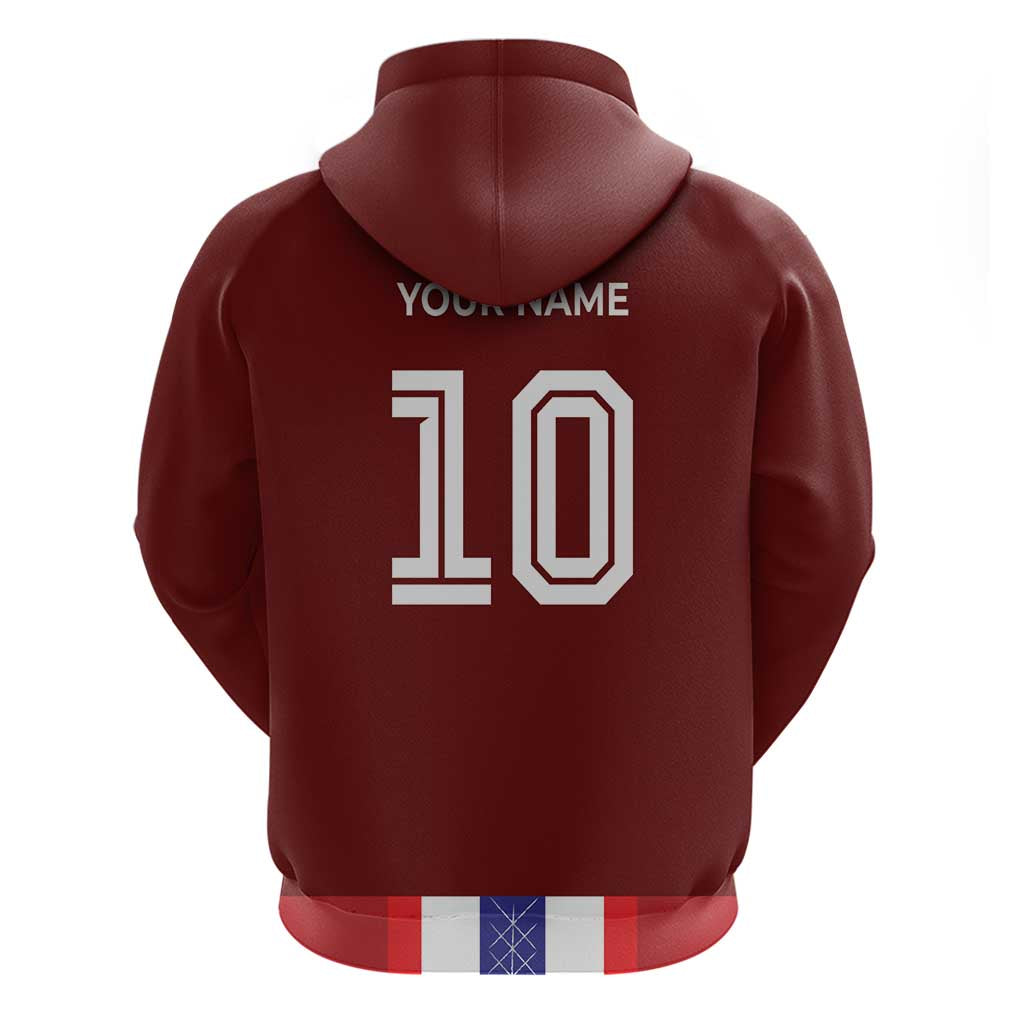 Custom Norway Football Zip Hoodie Norwegian Stripes-Viking Style - Wonder Print Shop