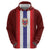 Custom Norway Football Zip Hoodie Norwegian Stripes-Viking Style - Wonder Print Shop