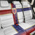 Norway Football Back Car Seat Cover Norwegian Flag Style with Rosemaling Pattern - Wonder Print Shop