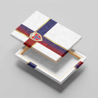 Norway Football Canvas Wall Art Norwegian Flag Style with Rosemaling Pattern - Wonder Print Shop