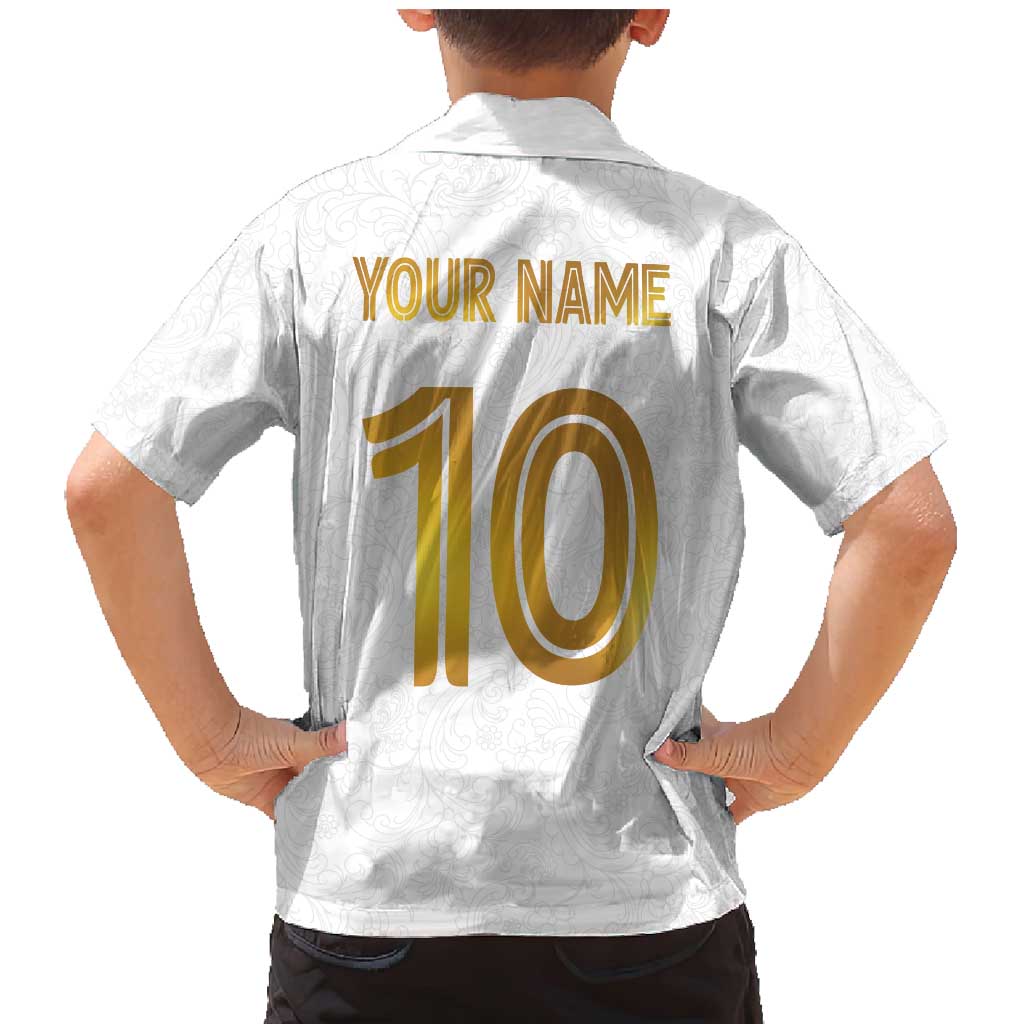 Custom Norway Football Family Matching Mermaid Dress and Hawaiian Shirt Norwegian Flag Style with Rosemaling Pattern - Wonder Print Shop