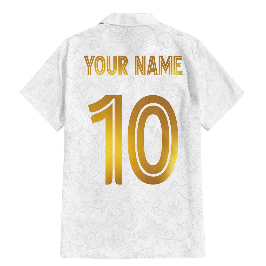 Custom Norway Football Family Matching Mermaid Dress and Hawaiian Shirt Norwegian Flag Style with Rosemaling Pattern - Wonder Print Shop