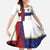 Custom Norway Football Family Matching Off Shoulder Maxi Dress and Hawaiian Shirt Norwegian Flag Style with Rosemaling Pattern - Wonder Print Shop