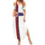 Custom Norway Football Family Matching Summer Maxi Dress and Hawaiian Shirt Norwegian Flag Style with Rosemaling Pattern - Wonder Print Shop