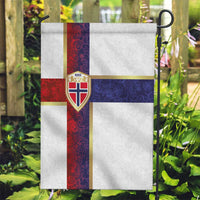 Norway Football Garden Flag Norwegian Flag Style with Rosemaling Pattern - Wonder Print Shop