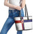 Norway Football Leather Tote Bag Norwegian Flag Style with Rosemaling Pattern - Wonder Print Shop