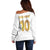 Custom Norway Football Off Shoulder Sweater Norwegian Flag Style with Rosemaling Pattern - Wonder Print Shop