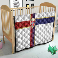 Norway Football Quilt Norwegian Flag Style with Rosemaling Pattern - Wonder Print Shop