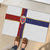 Norway Football Rubber Doormat Norwegian Flag Style with Rosemaling Pattern - Wonder Print Shop