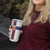 Norway Football Tumbler Cup Norwegian Flag Style with Rosemaling Pattern - Wonder Print Shop