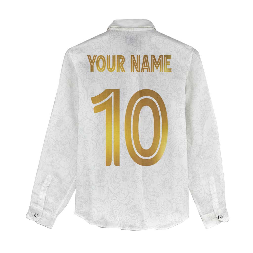 Custom Norway Football Women Casual Shirt Norwegian Flag Style with Rosemaling Pattern - Wonder Print Shop