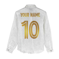 Custom Norway Football Women Casual Shirt Norwegian Flag Style with Rosemaling Pattern - Wonder Print Shop