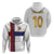 Custom Norway Football Zip Hoodie Norwegian Flag Style with Rosemaling Pattern - Wonder Print Shop