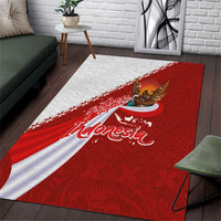 Indonesia Independence Day Area Rug Dirgahayu-Long Live Indonesia
