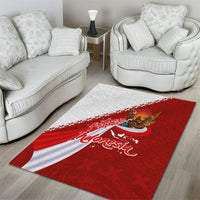 Indonesia Independence Day Area Rug Dirgahayu-Long Live Indonesia