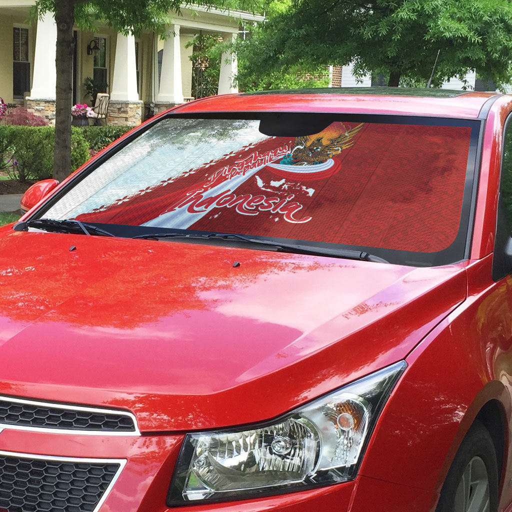 Indonesia Independence Day Auto Sun Shade Dirgahayu-Long Live Indonesia